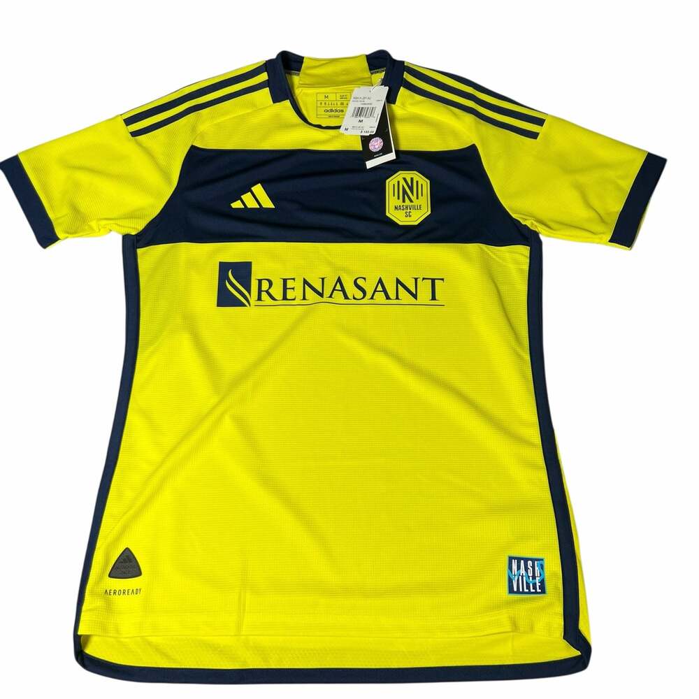 adidas Nashville SC 2024 615 Authentic Home Jersey Yellow Size Medium
